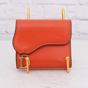 Dior Saddle Leather Lotus Wallet